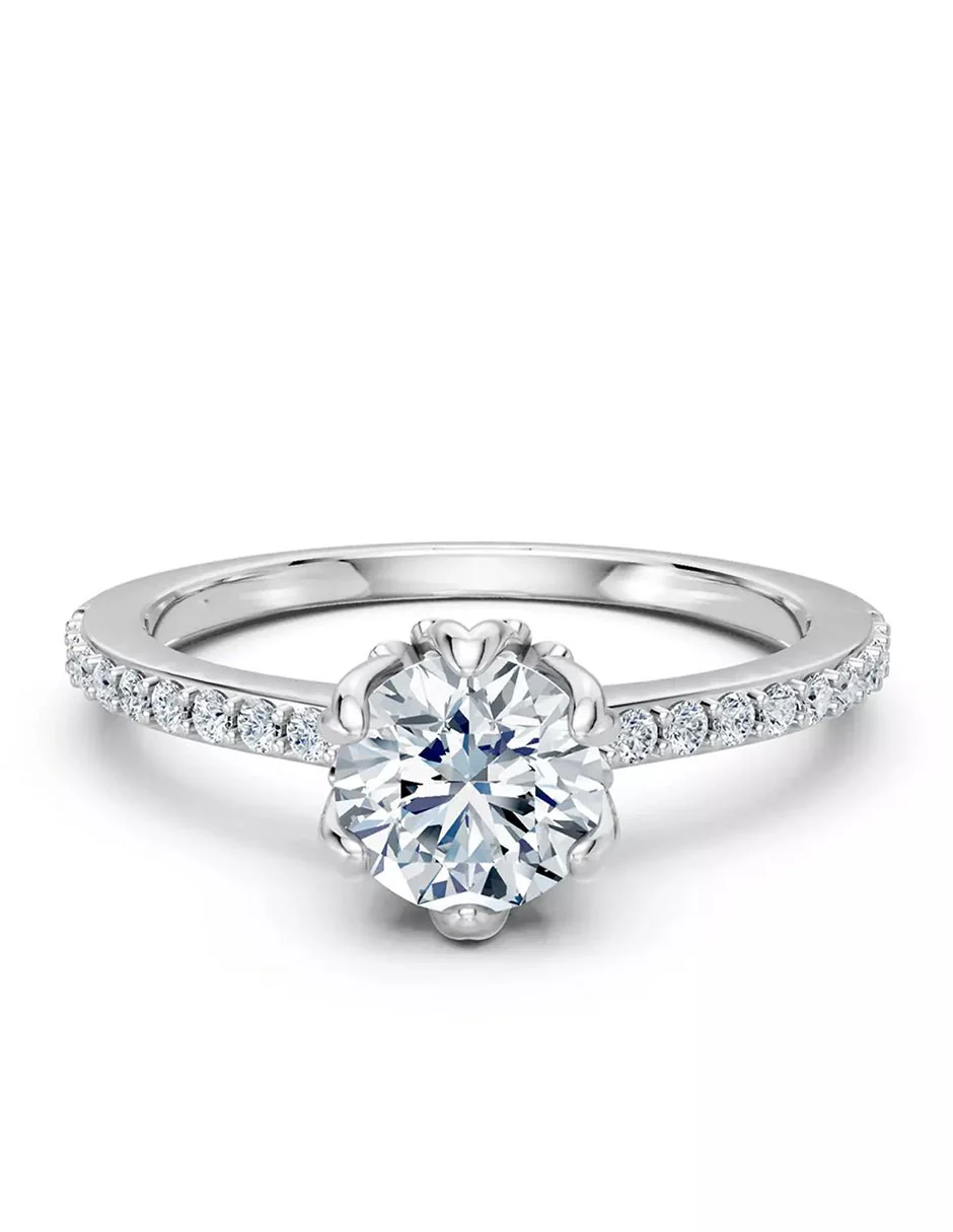 Anillo de Compromiso - pavé - AMORE551-RD-CZ
