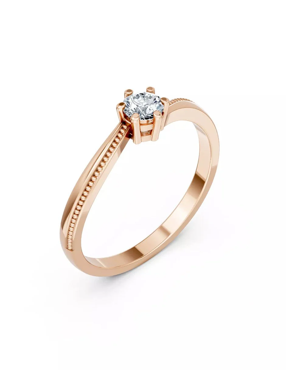 Anillo de Compromiso - solitario - AMORE552-RD-CZ - Image 11