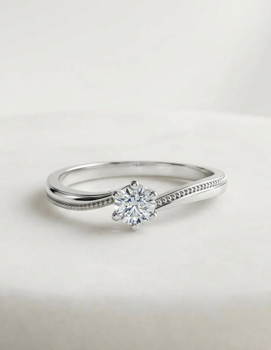 Anillo de Compromiso - solitario - AMORE552-RD-CZ - Image 13
