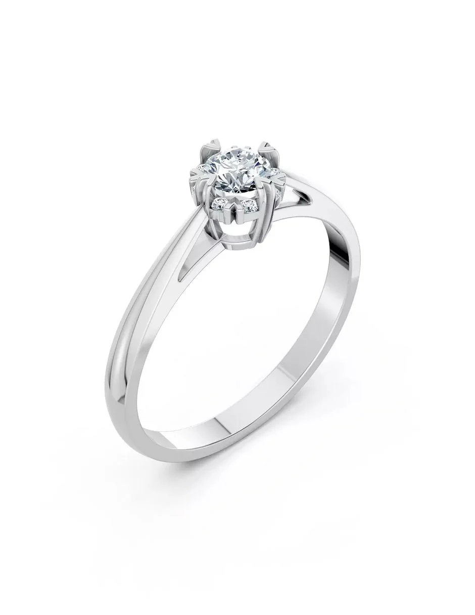 Anillo de Compromiso - halo - AMORE554-RD-CZ - Image 3