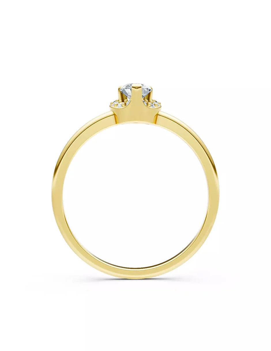 Anillo de Compromiso - halo - AMORE555-RD-CZ - Image 6