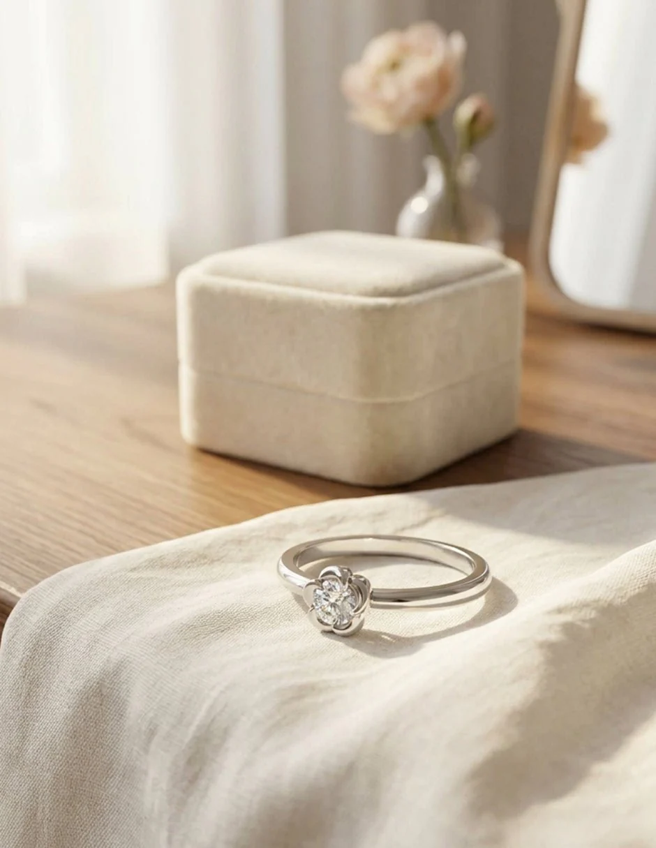 Anillo de Compromiso - solitario - AMORE556-RD-CZ - Image 14