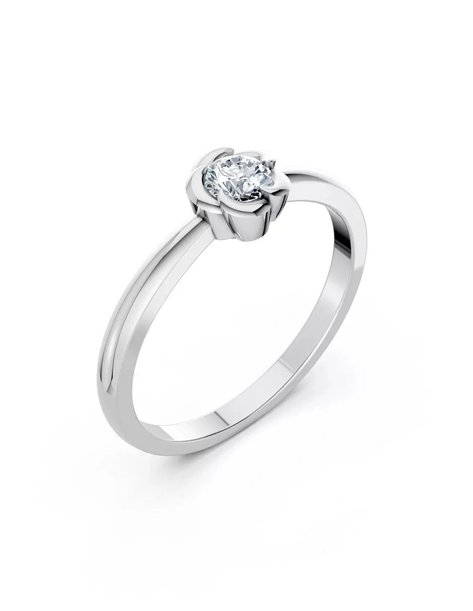Anillo de Compromiso - solitario - AMORE556-RD-CZ - Image 3