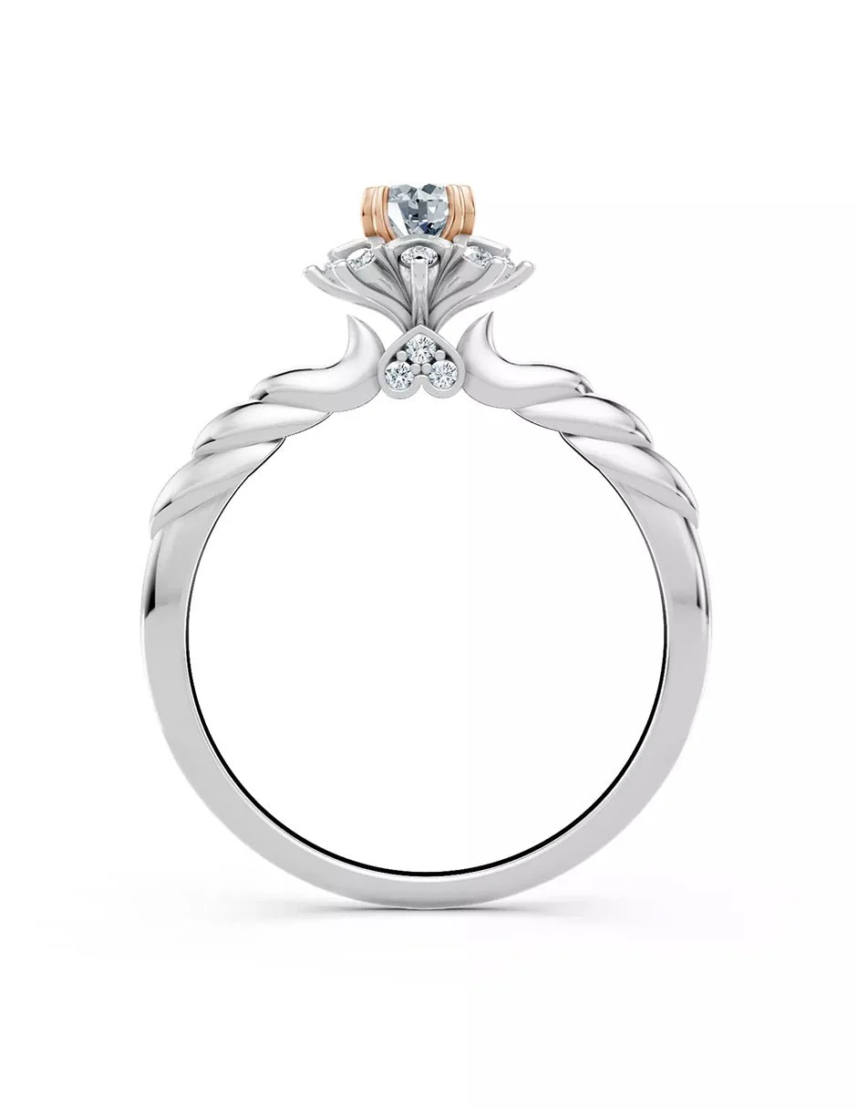 Anillo de Compromiso - halo - AMORE559-RD-CZ - Image 10