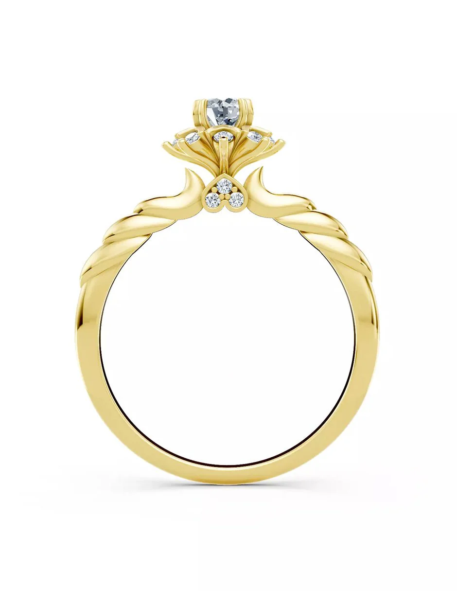 Anillo de Compromiso - halo - AMORE559-RD-CZ - Image 6