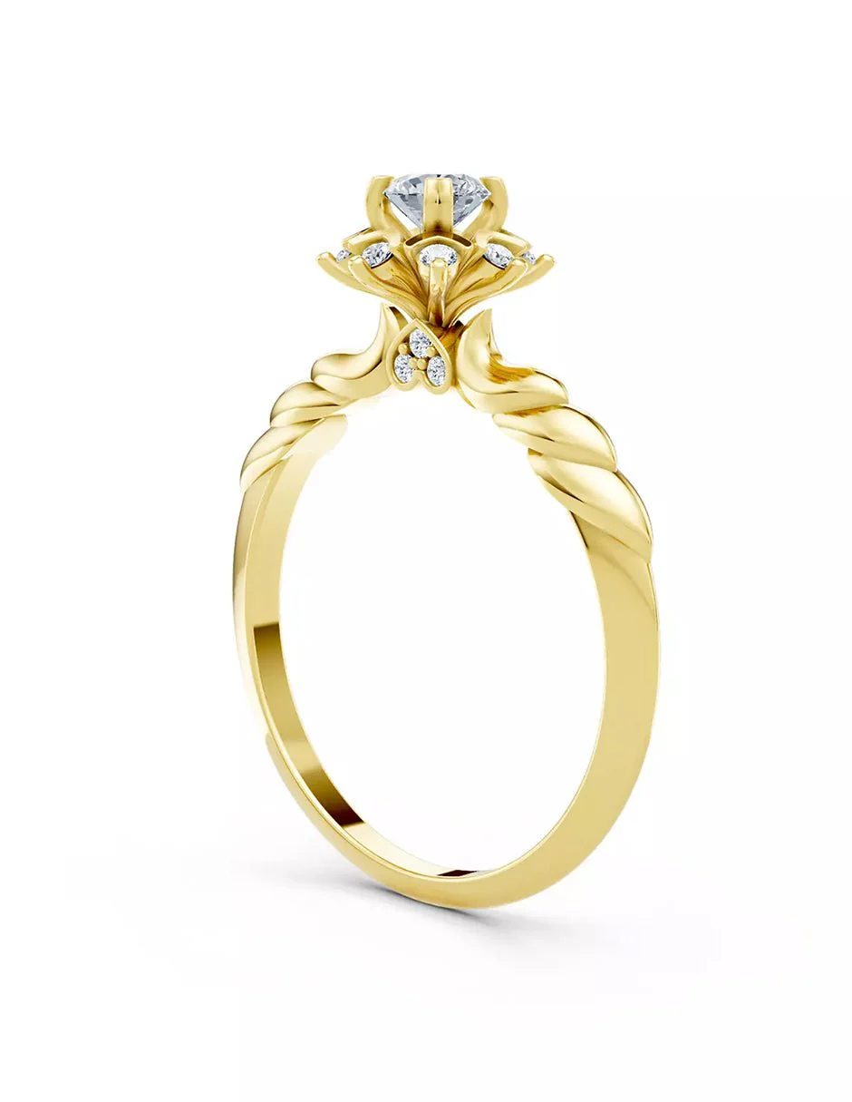 Anillo de Compromiso - halo - AMORE559-RD-CZ - Image 8