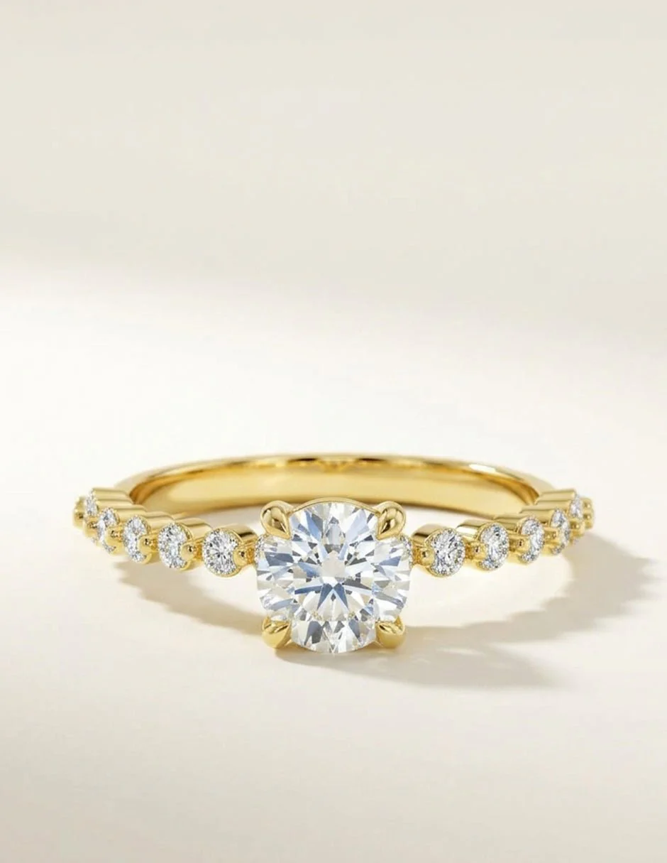 Anillo de Compromiso - piedras laterales - AMORE560-RD-CZ - Image 17