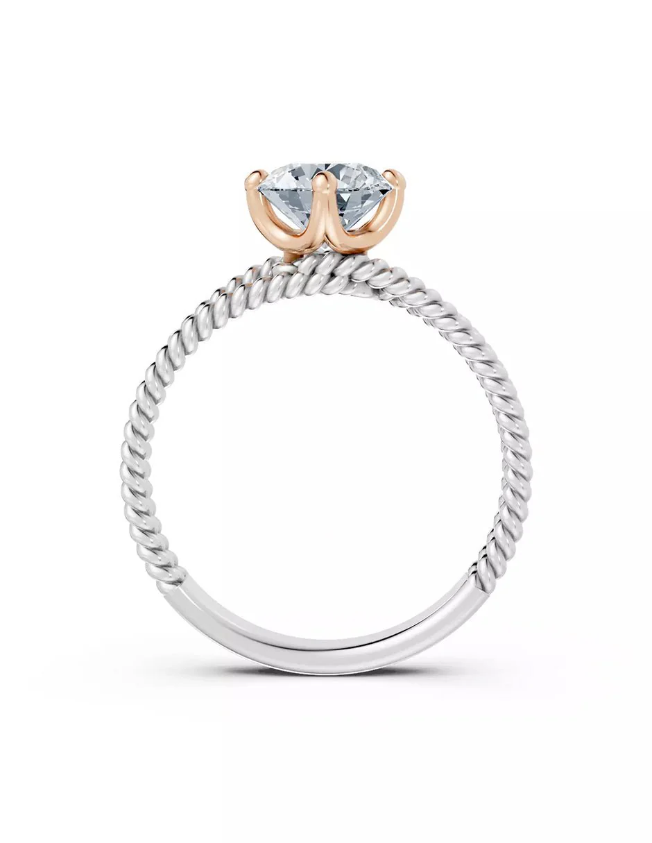 Anillo de Compromiso - solitario - AMORE566-RD-CZ - Image 10