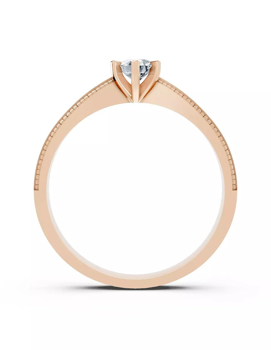 Anillo de Compromiso - solitario - AMORE570-RD-CZ - Image 10
