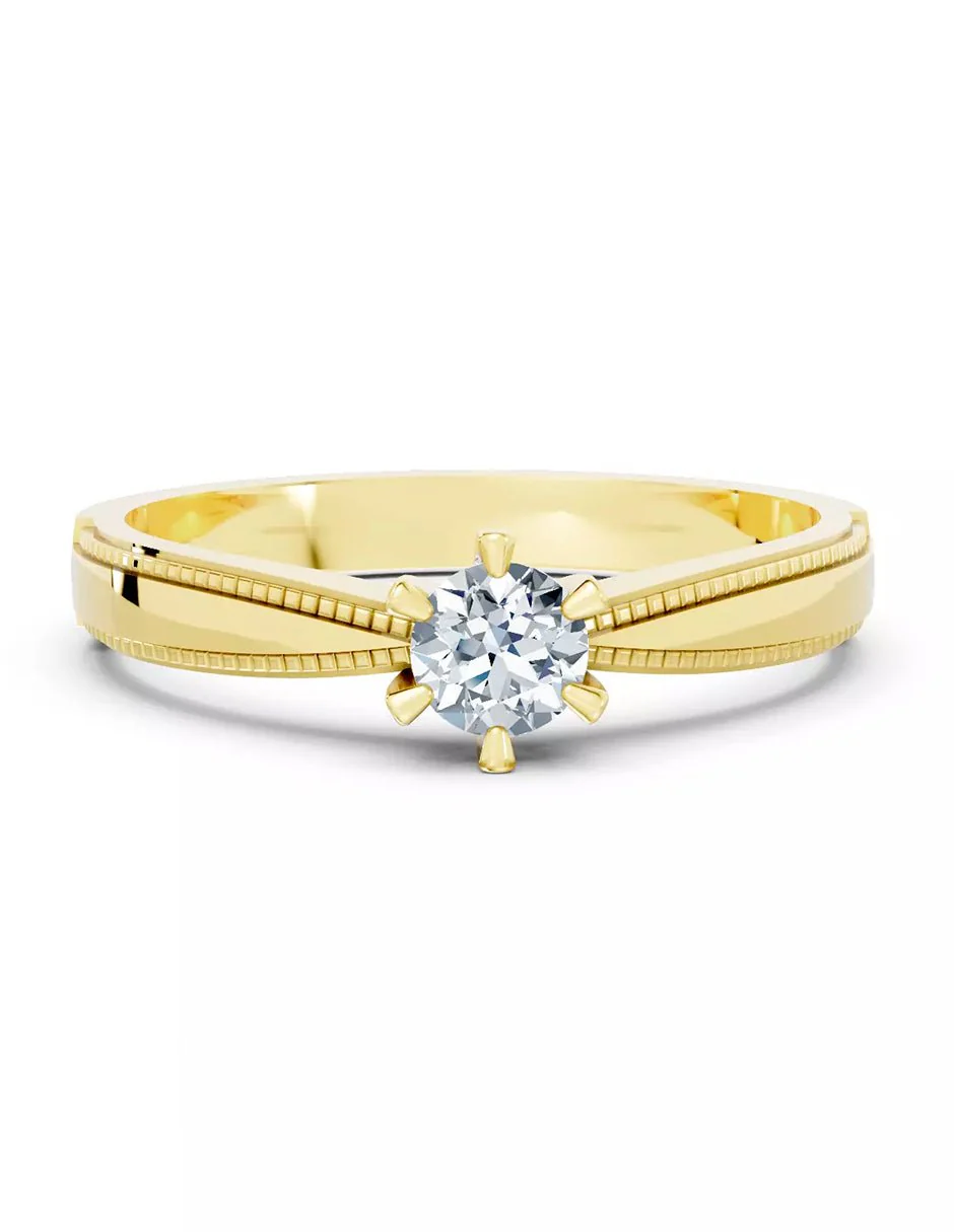 Anillo de Compromiso - solitario - AMORE570-RD-CZ - Image 5