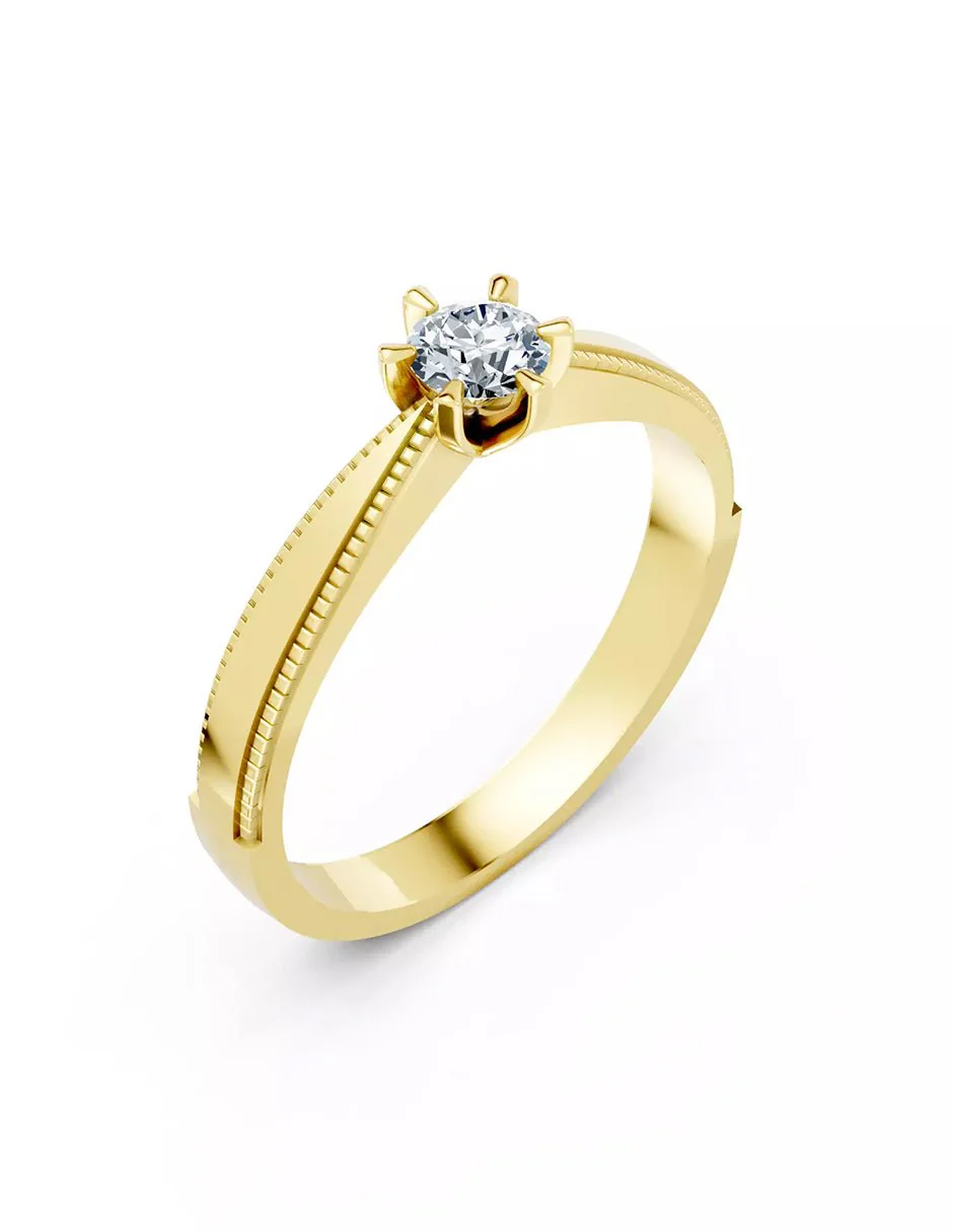Anillo de Compromiso - solitario - AMORE570-RD-CZ - Image 7