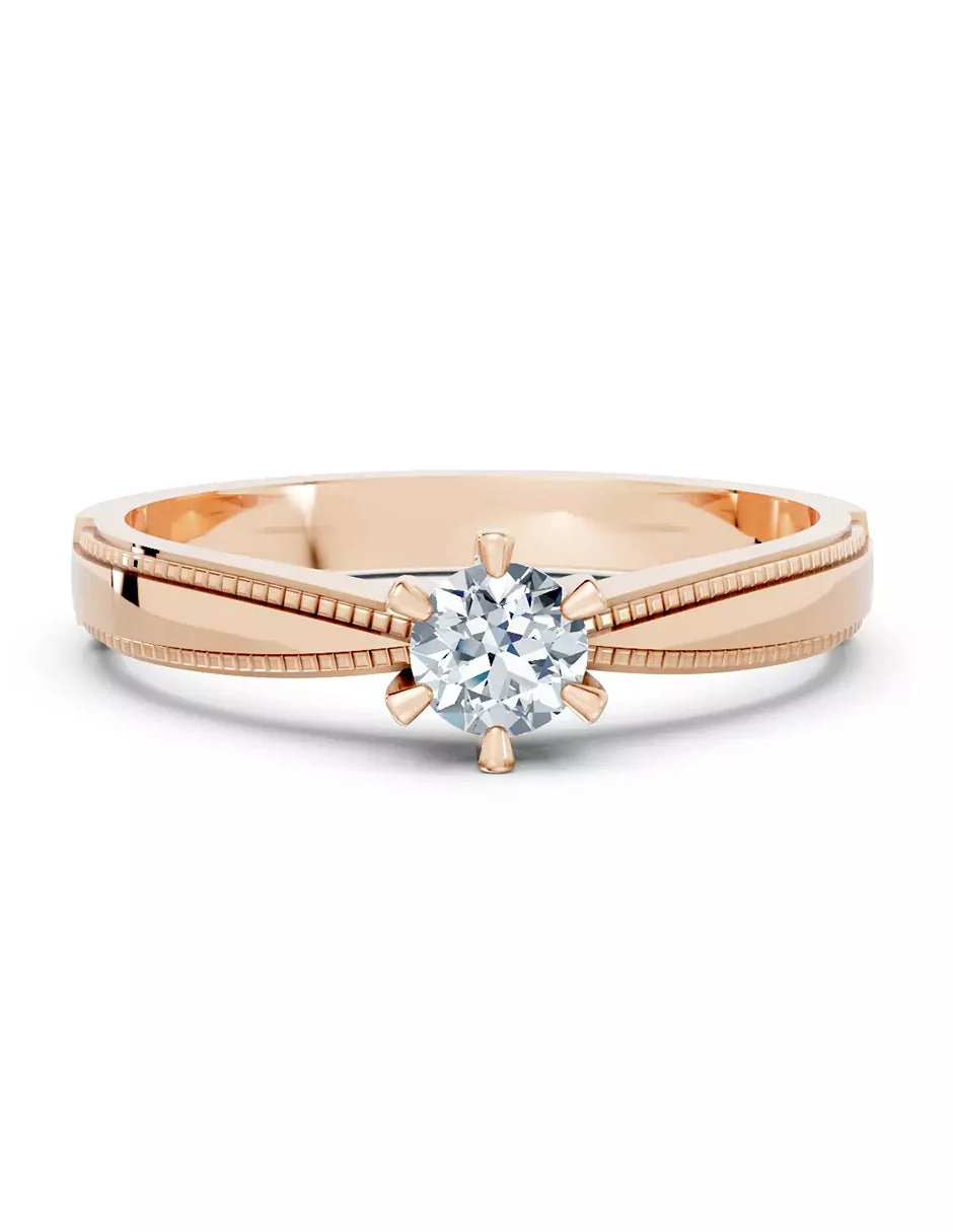 Anillo de Compromiso - solitario - AMORE570-RD-CZ - Image 9