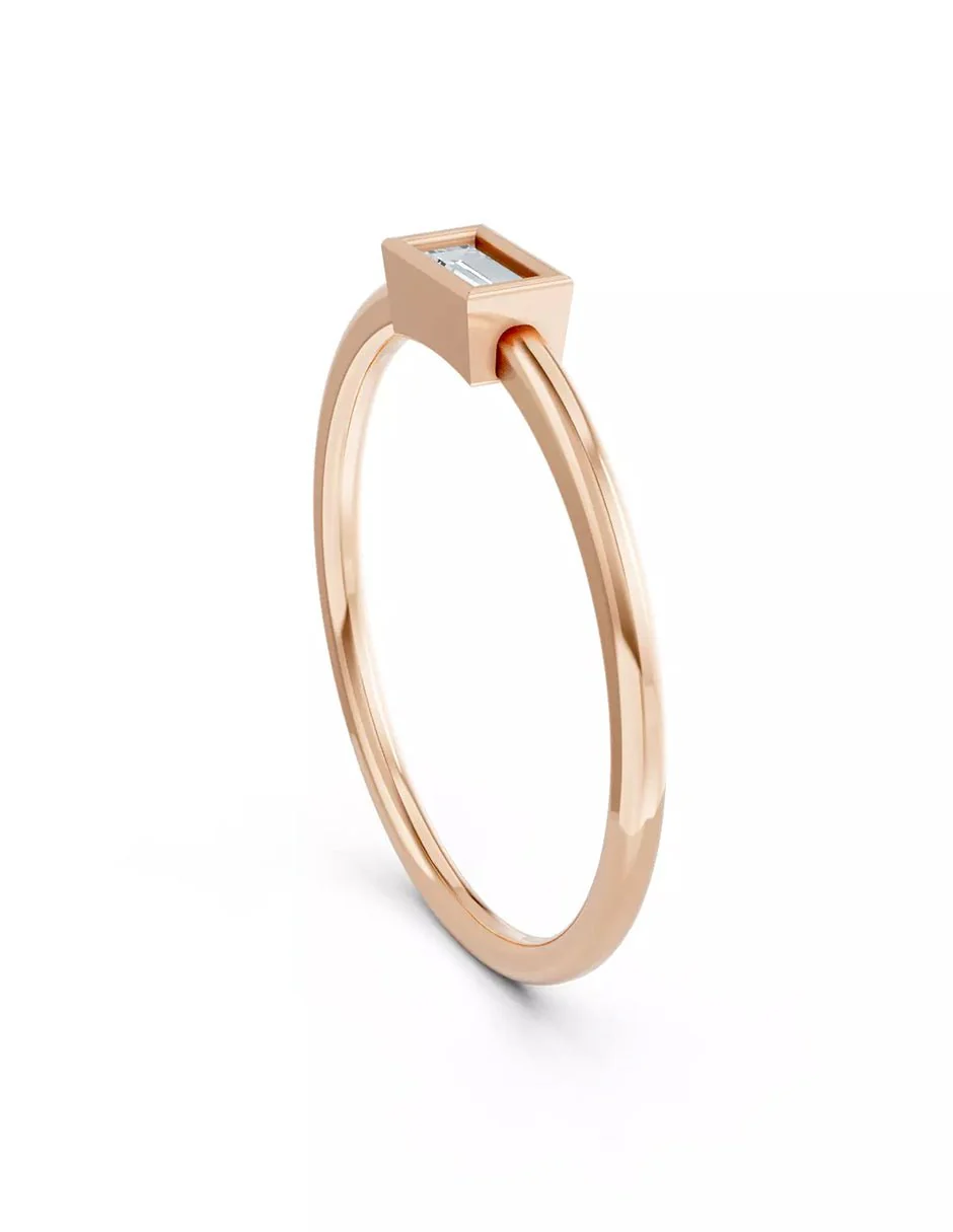 Anillo de Compromiso - solitario - AMORE579-EM-CZ - Image 12