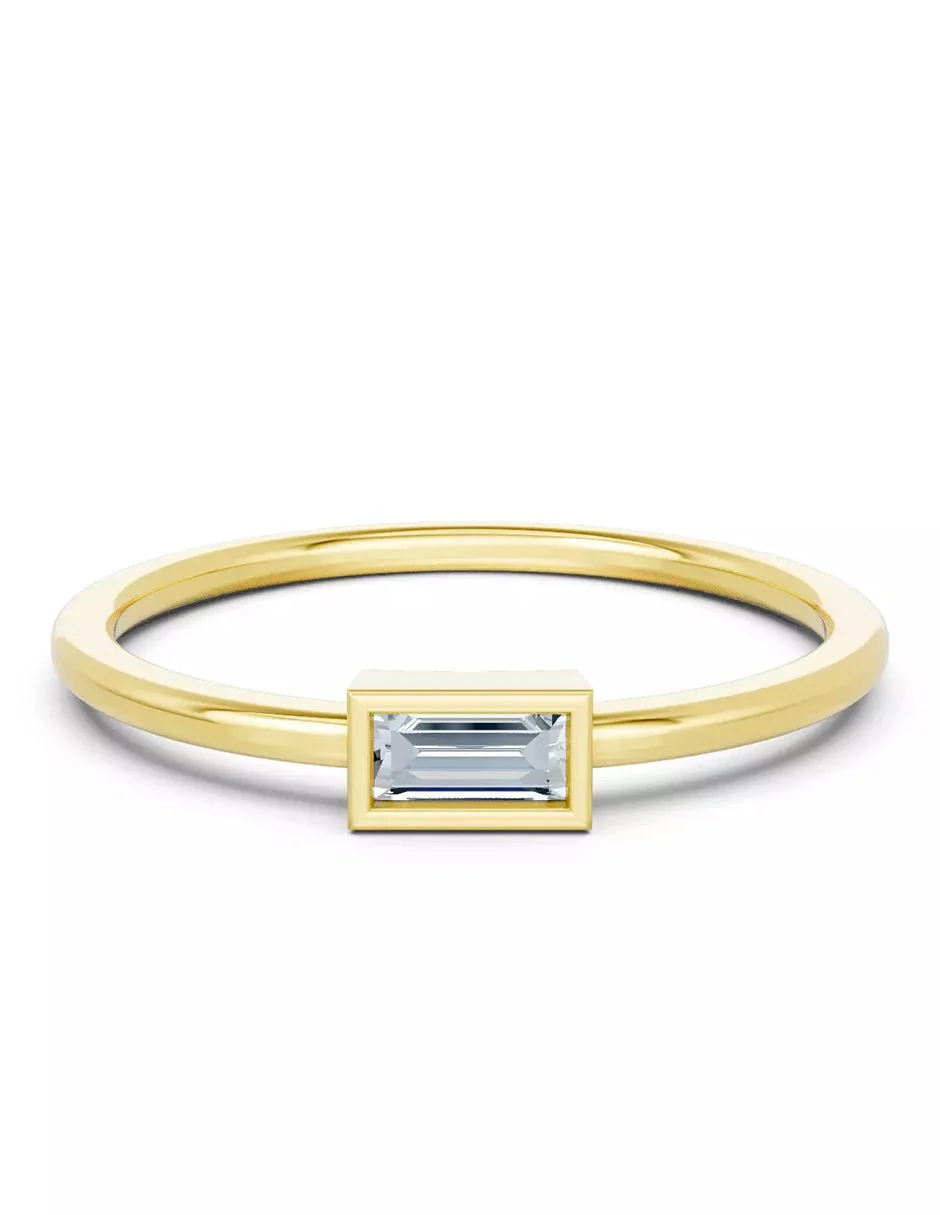 Anillo de Compromiso - solitario - AMORE579-EM-CZ - Image 5