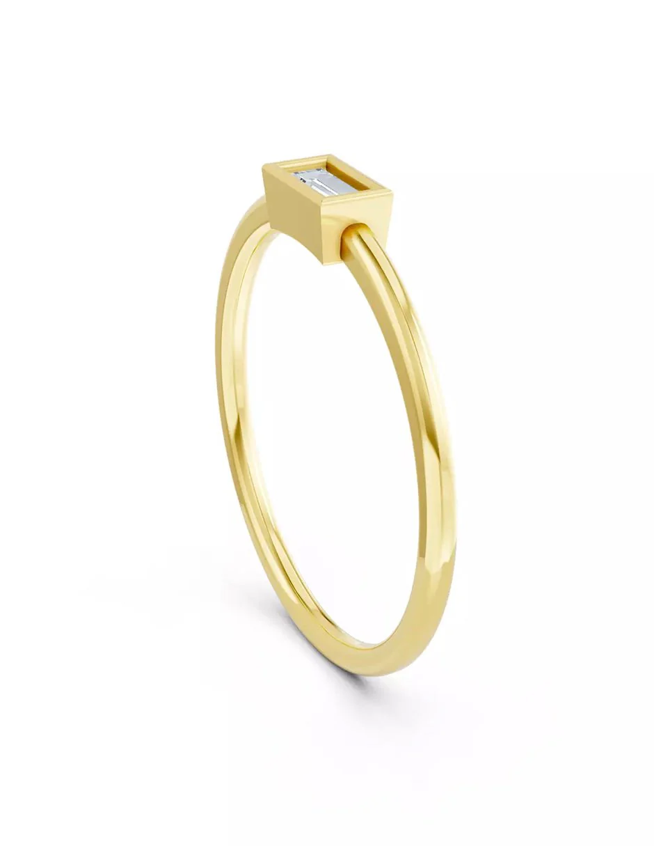 Anillo de Compromiso - solitario - AMORE579-EM-CZ - Image 8