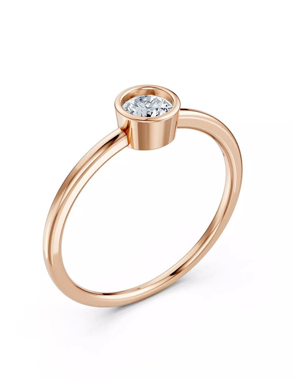 Anillo de Compromiso - solitario - AMORE579-RD-CZ - Image 11