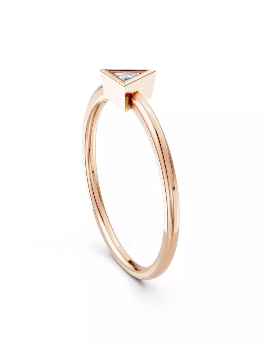 Anillo de Compromiso - solitario - AMORE579-TR-CZ - Image 12