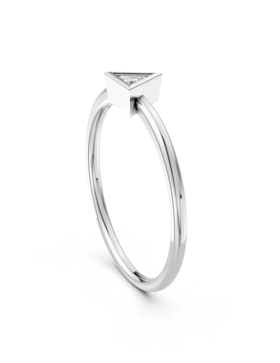 Anillo de Compromiso - solitario - AMORE579-TR-CZ - Image 4
