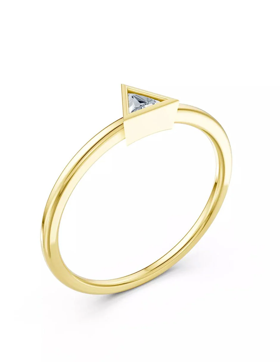 Anillo de Compromiso - solitario - AMORE579-TR-CZ - Image 7