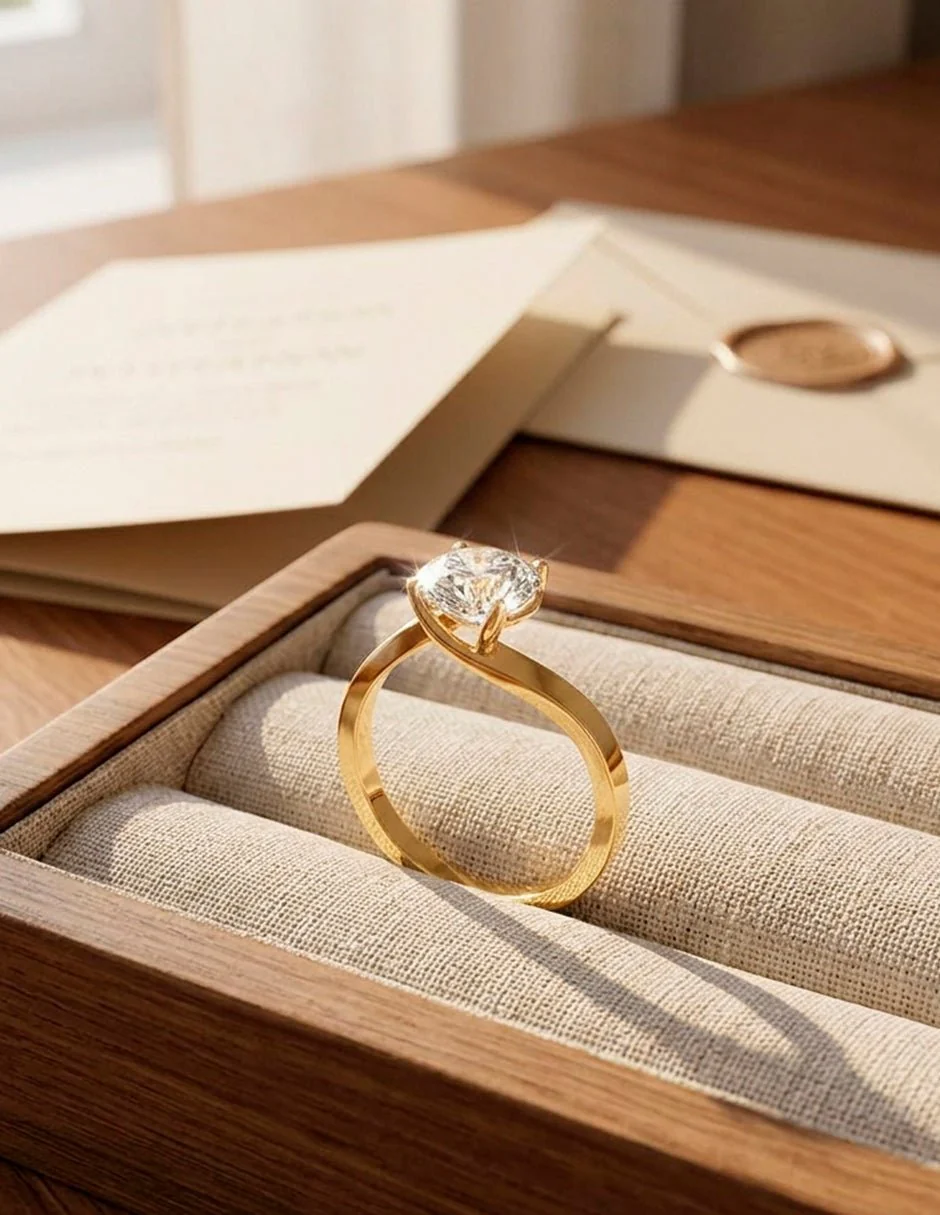 Anillo de compromiso - solitario - AMORE58-RD-LG - Image 17