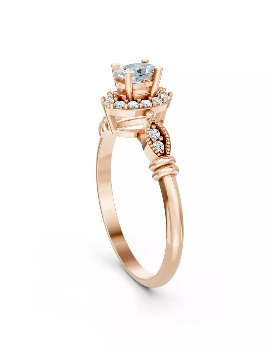 Anillo de Compromiso - halo - AMORE580-OV-CZ - Image 12