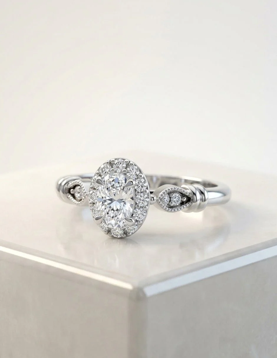 Anillo de Compromiso - halo - AMORE580-OV-CZ - Image 13