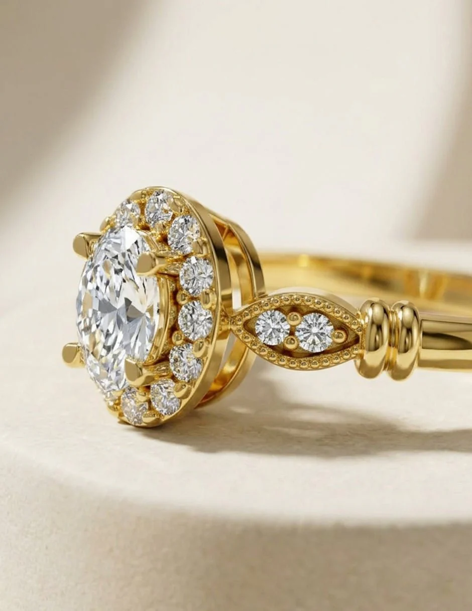 Anillo de Compromiso - halo - AMORE580-OV-CZ - Image 14