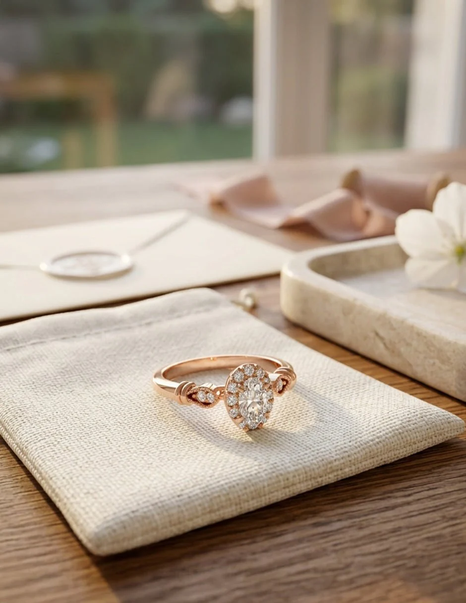 Anillo de Compromiso - halo - AMORE580-OV-CZ - Image 18