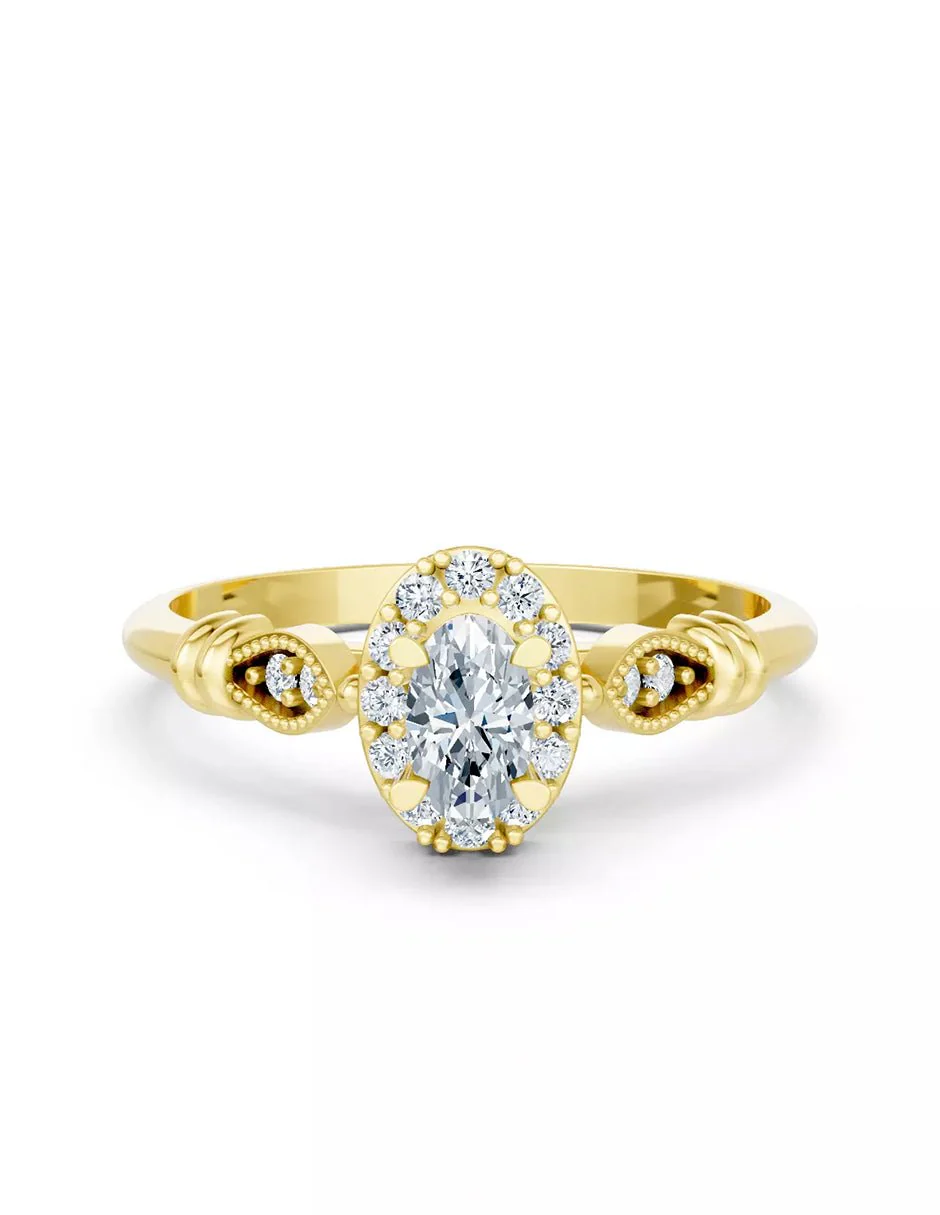 Anillo de Compromiso - halo - AMORE580-OV-CZ - Image 5
