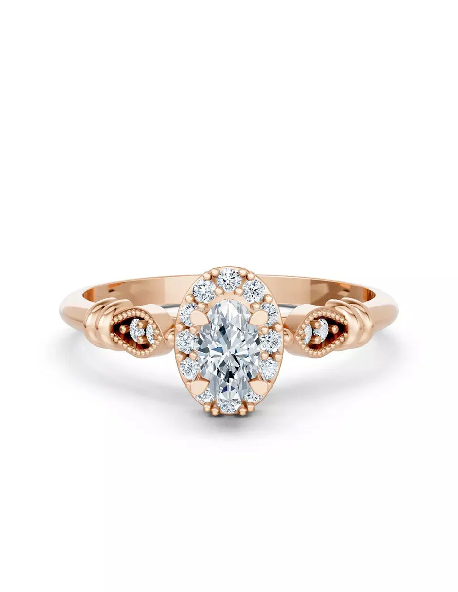 Anillo de Compromiso - halo - AMORE580-OV-CZ - Image 9