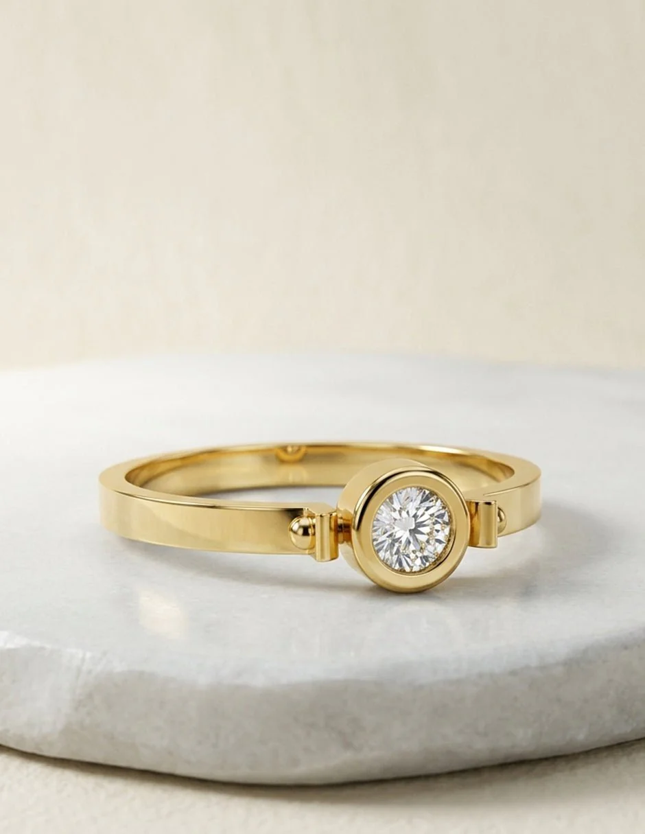 Anillo de Compromiso - solitario - AMORE581-RD-CZ - Image 15
