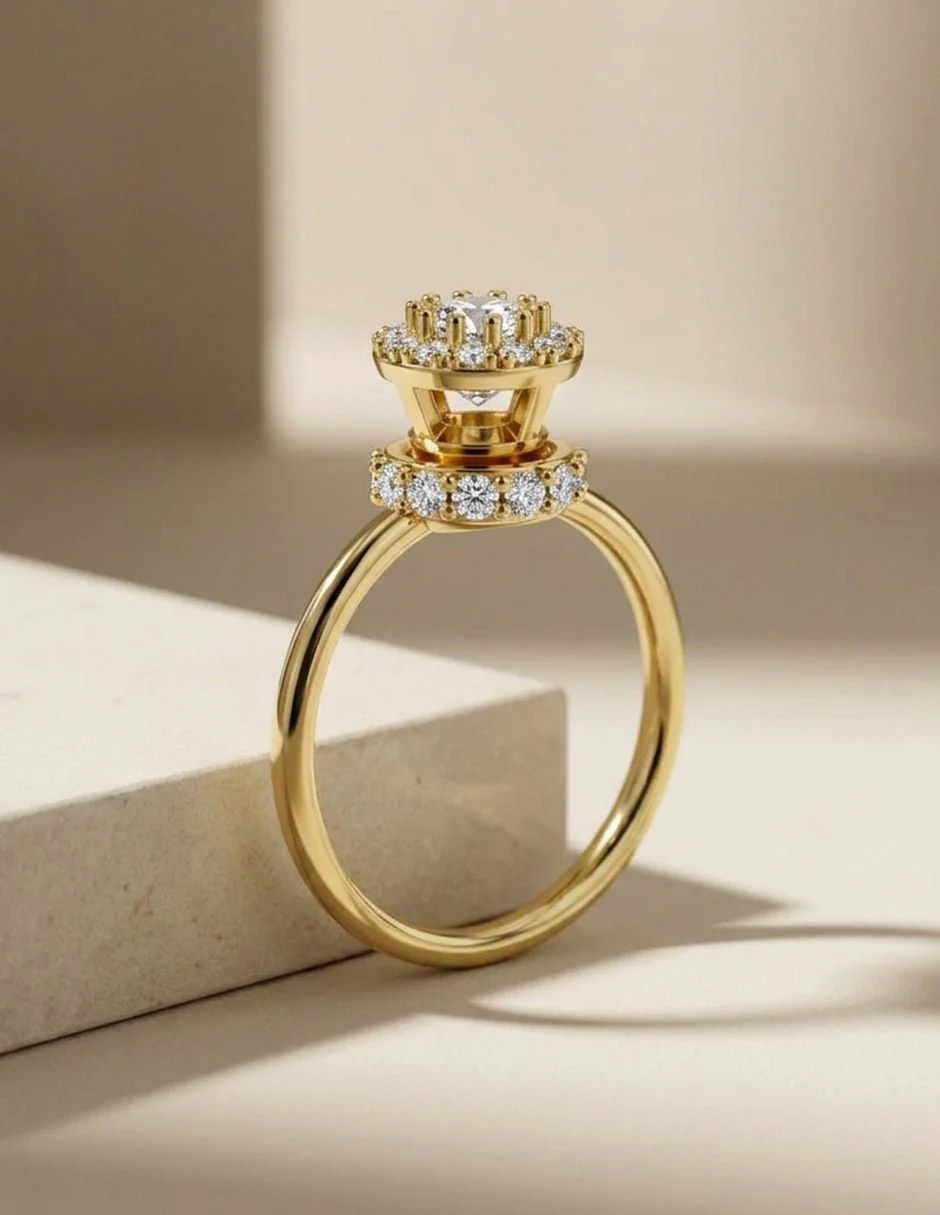 Anillo de Compromiso - halo - AMORE585-RD-CZ - Image 16