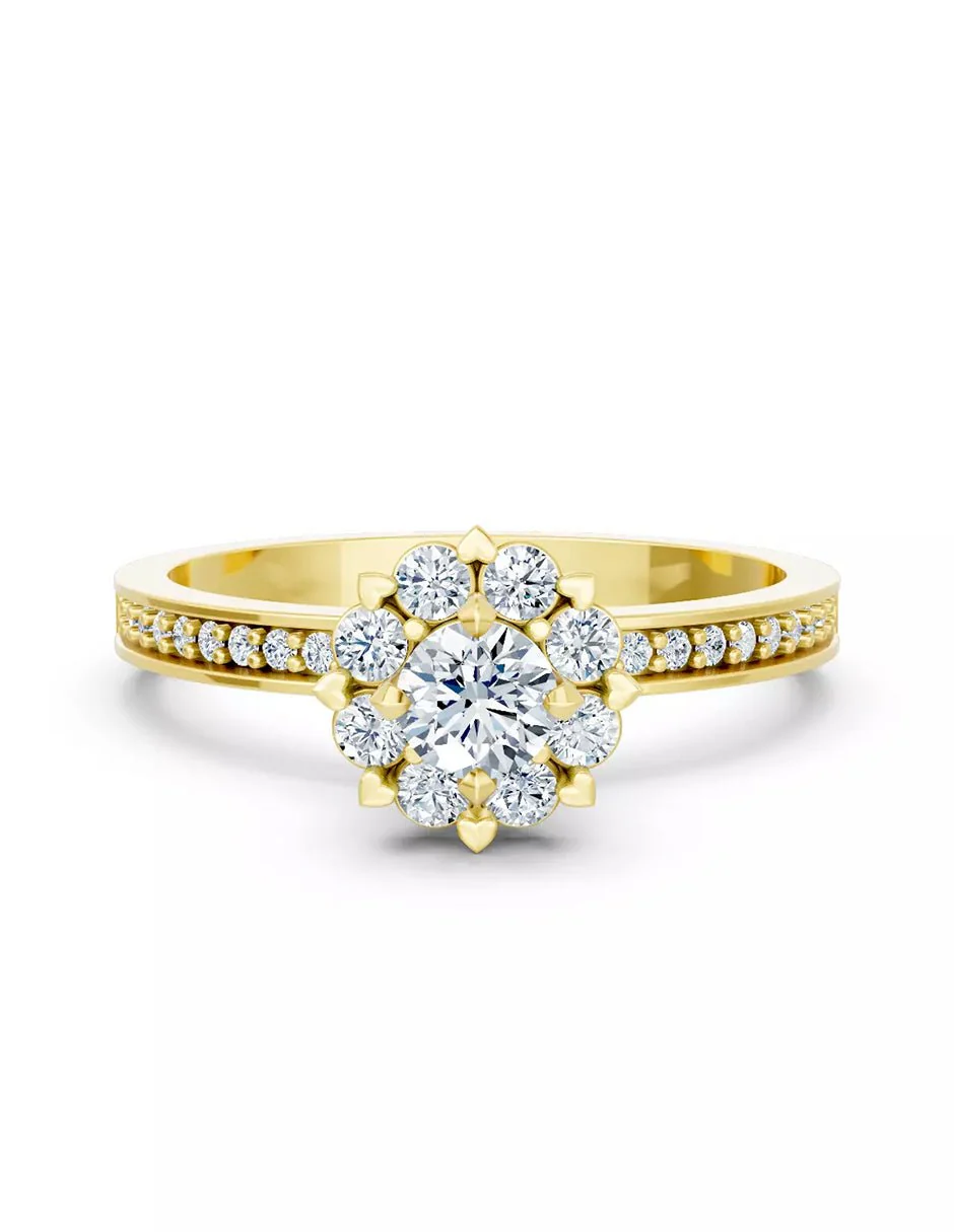 Anillo de Compromiso - halo - AMORE587-RD-CZ - Image 5
