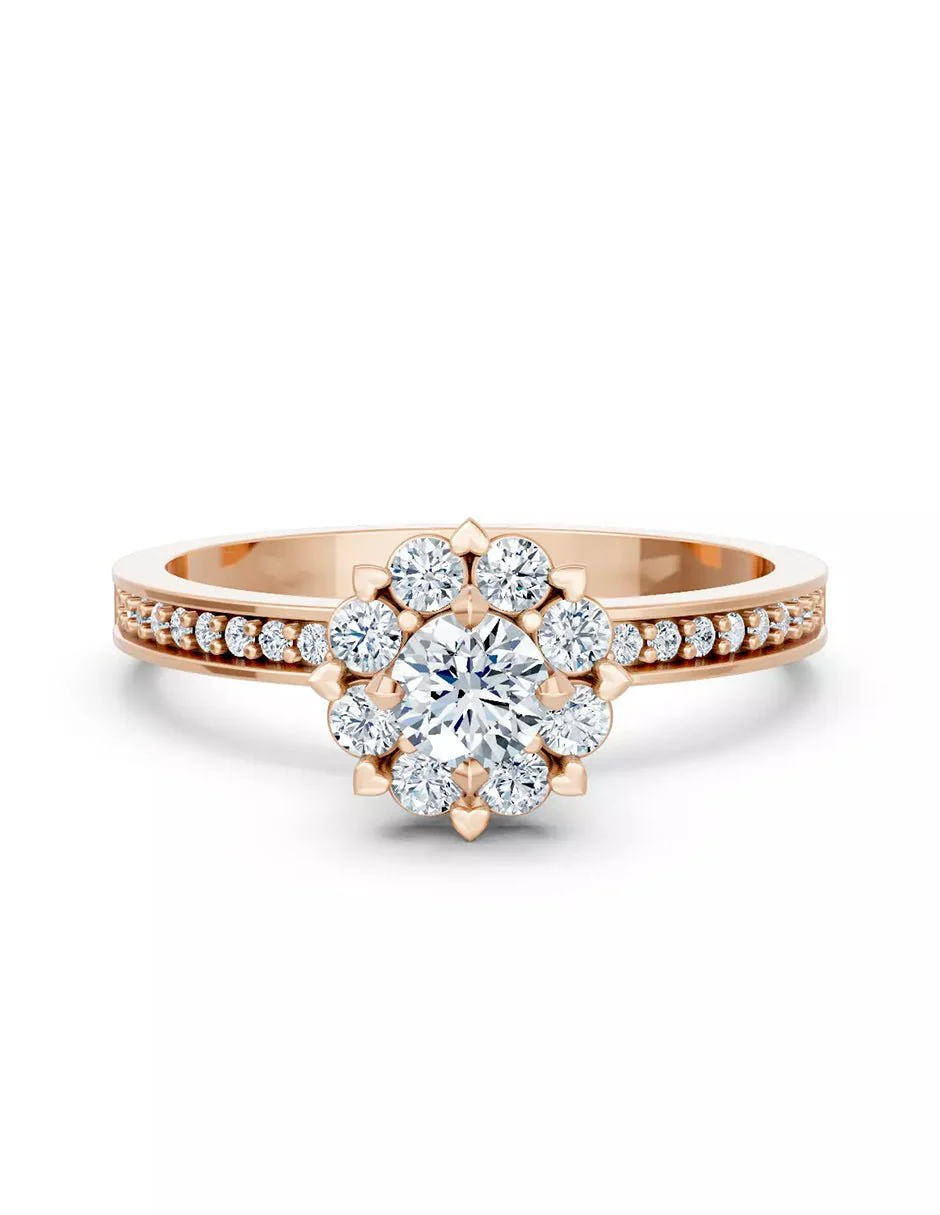Anillo de Compromiso - halo - AMORE587-RD-CZ - Image 9