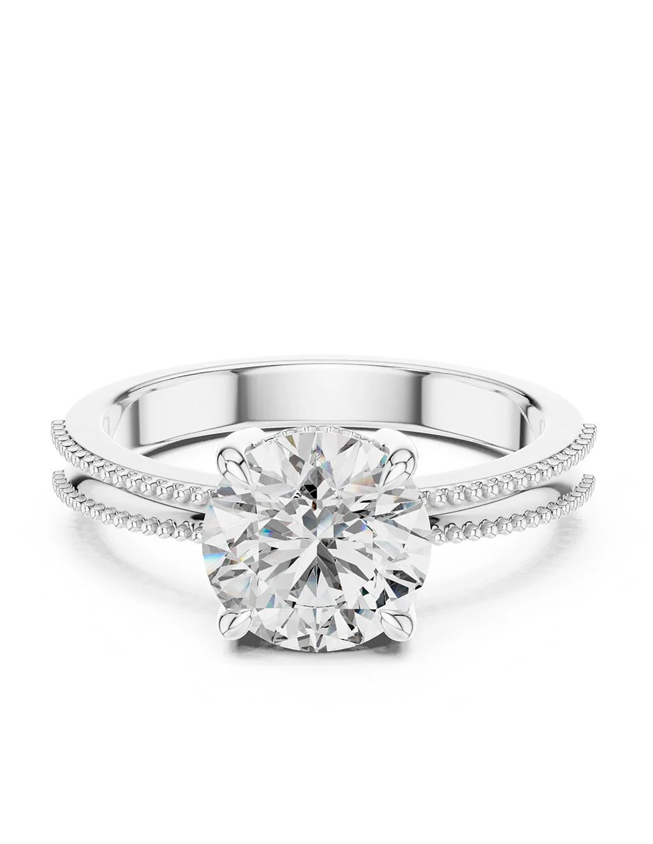 Anillo de compromiso - solitario - AMORE59-RD-LG