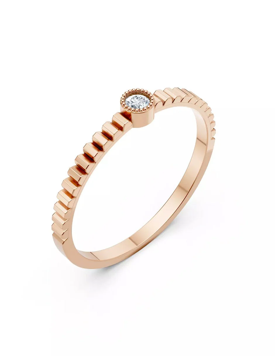 Anillo de Compromiso - solitario - AMORE592-RD-CZ - Image 11