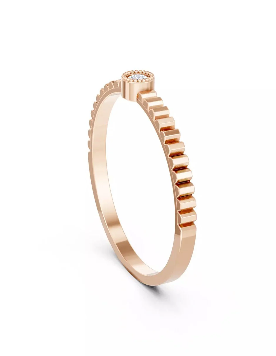Anillo de Compromiso - solitario - AMORE592-RD-CZ - Image 12