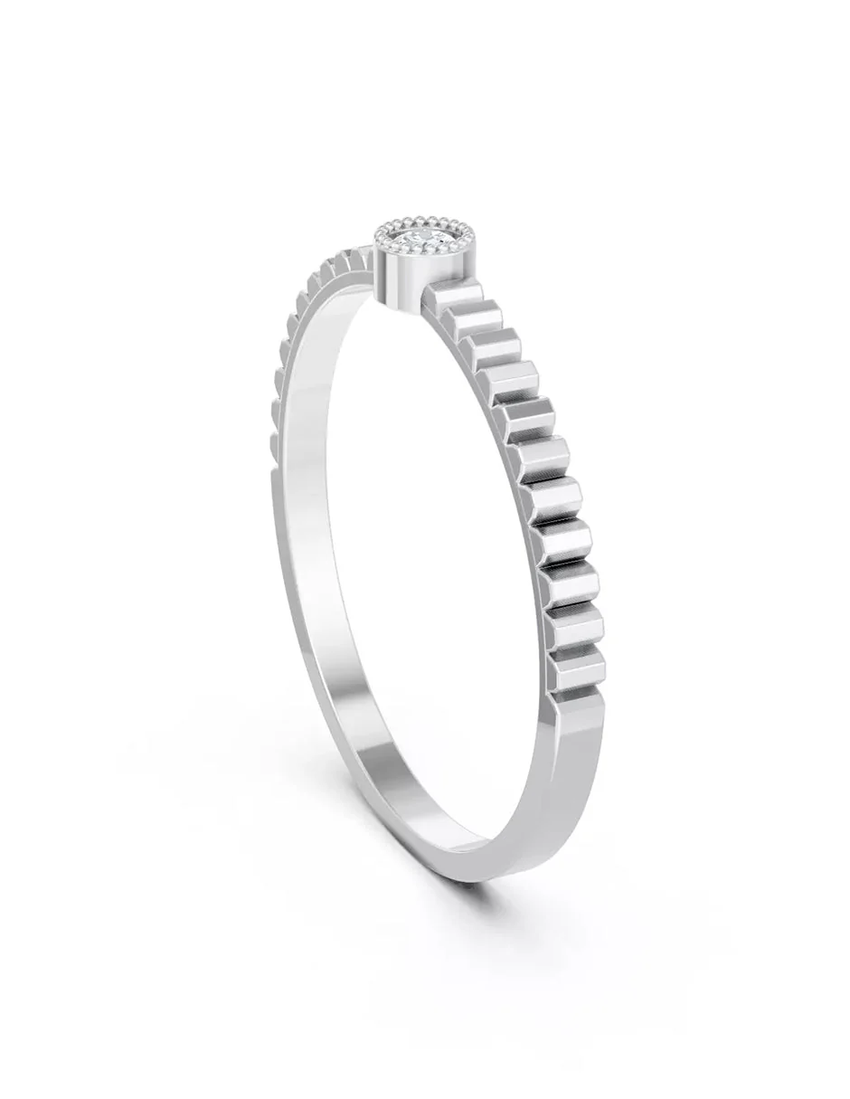 Anillo de Compromiso - solitario - AMORE592-RD-CZ - Image 4