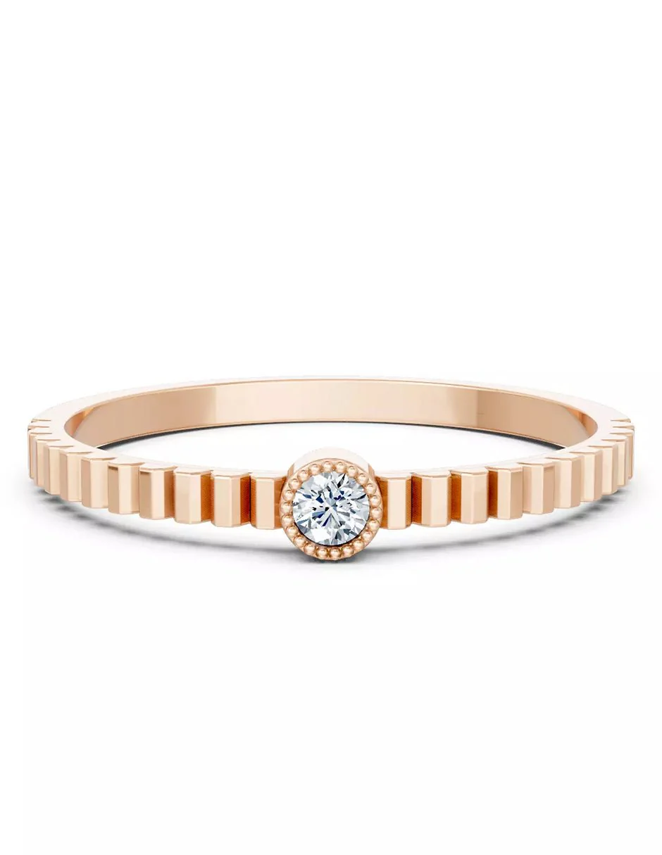 Anillo de Compromiso - solitario - AMORE592-RD-CZ - Image 9