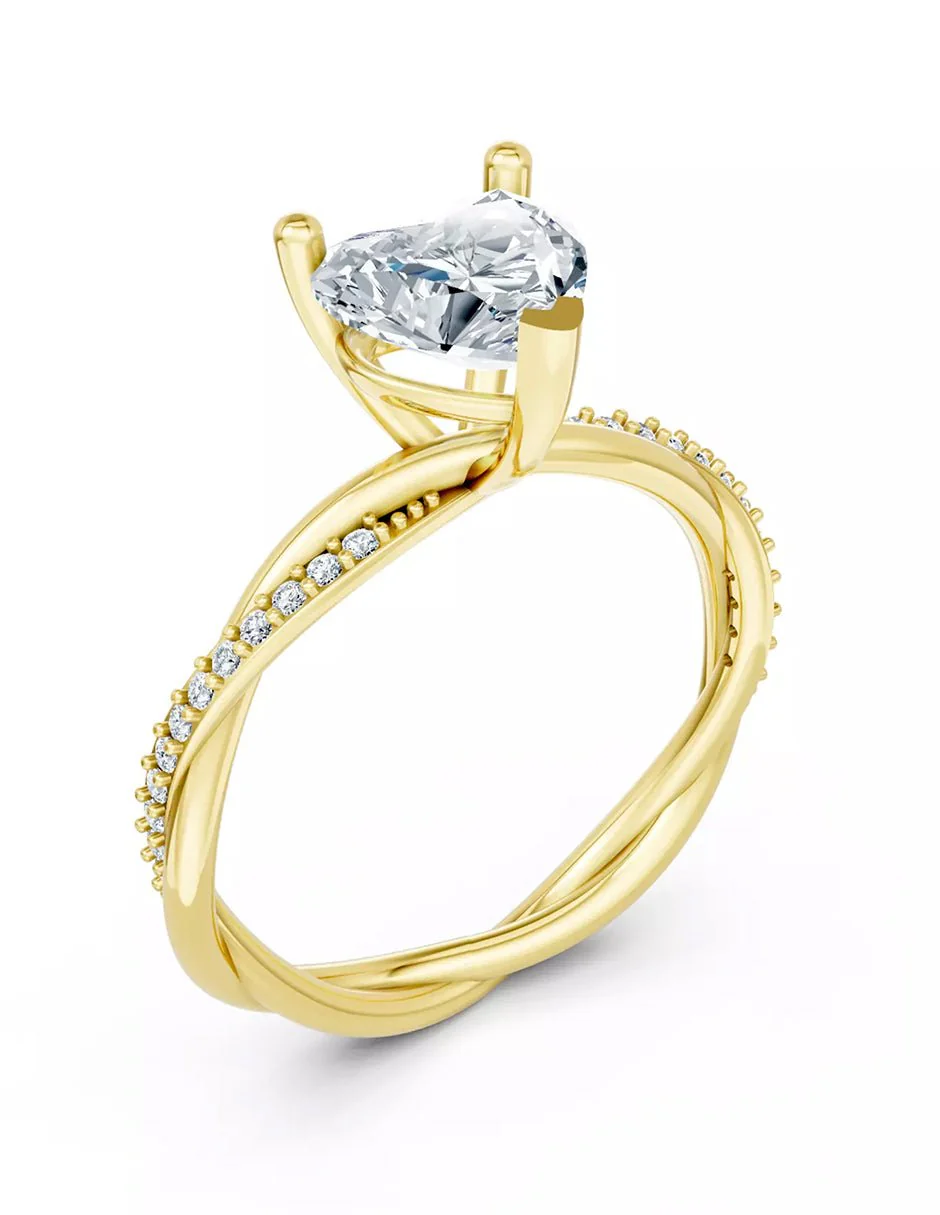 Anillo de Compromiso - pavé - AMORE595-HE-CZ - Image 7