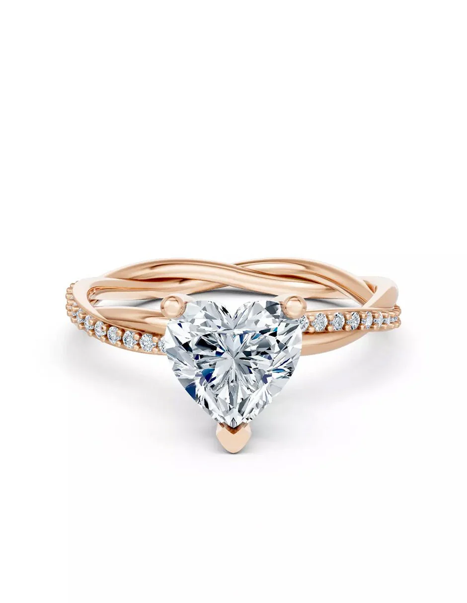 Anillo de Compromiso - pavé - AMORE595-HE-CZ - Image 9