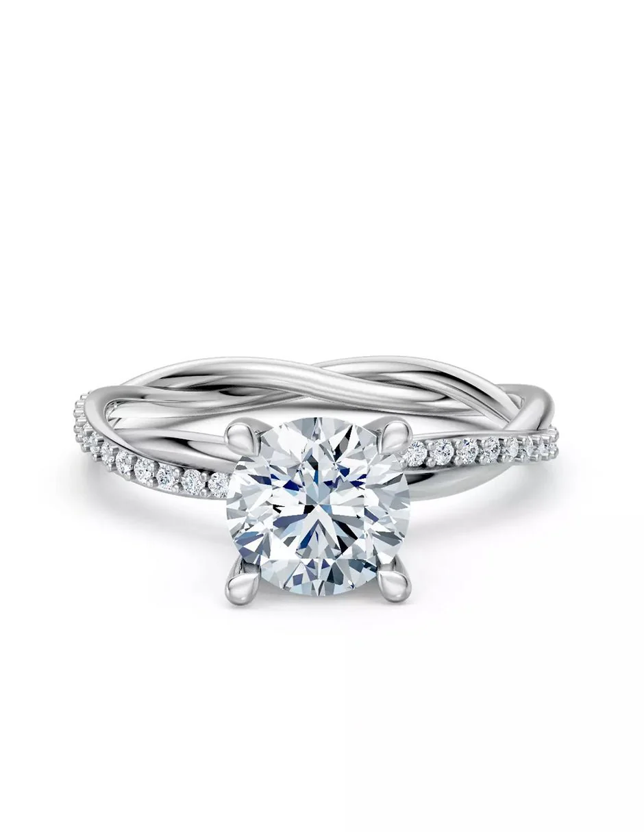 Anillo de Compromiso - pavé - AMORE595-RD-CZ