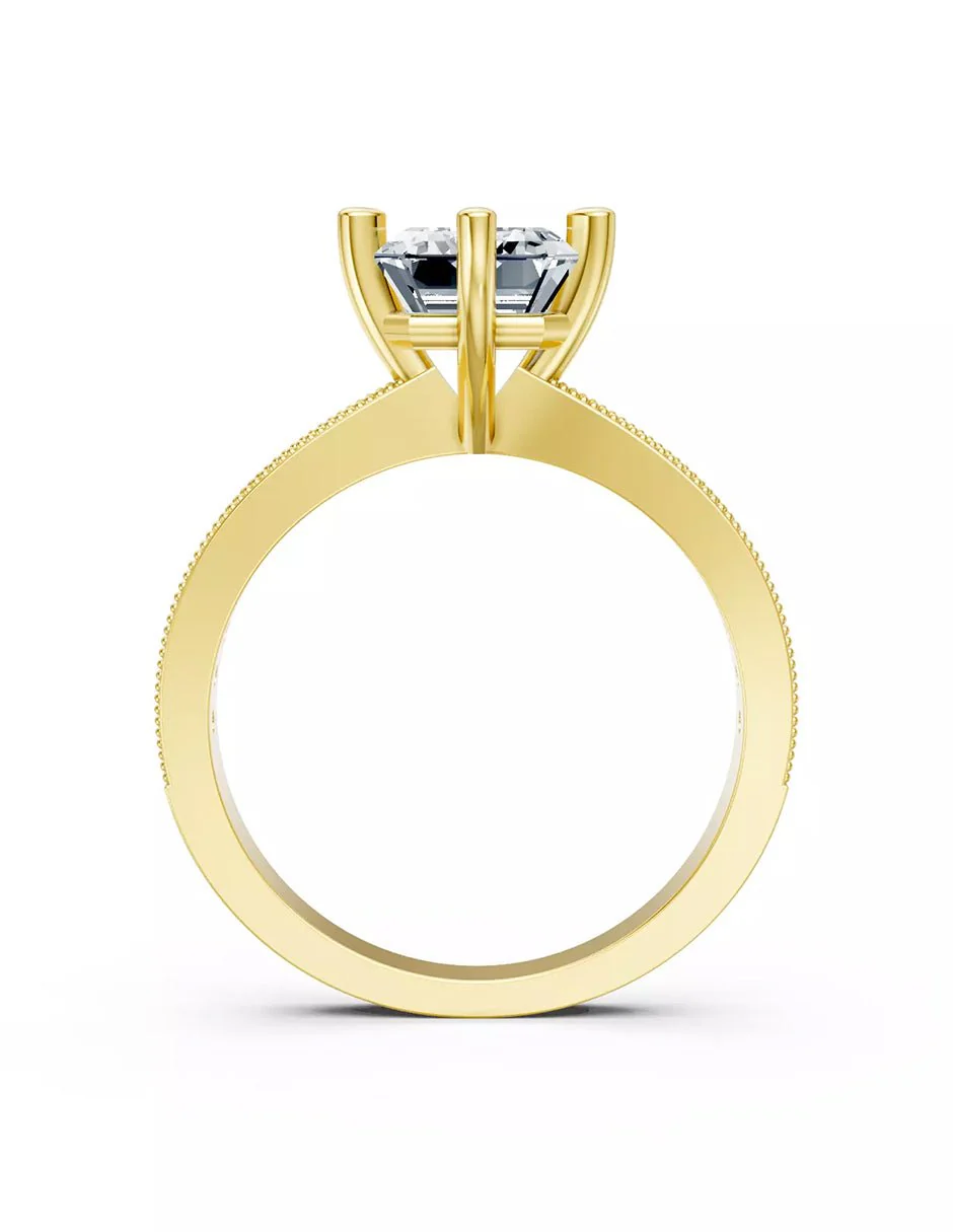 Anillo de Compromiso - pavé - AMORE596-EM-CZ - Image 6
