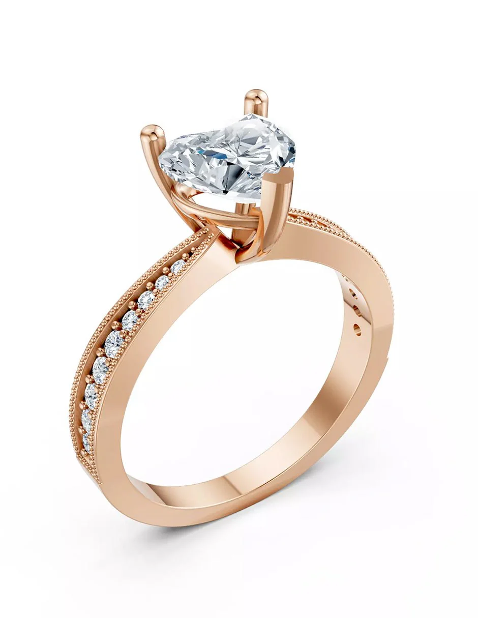 Anillo de Compromiso - pavé - AMORE596-HE-CZ - Image 11
