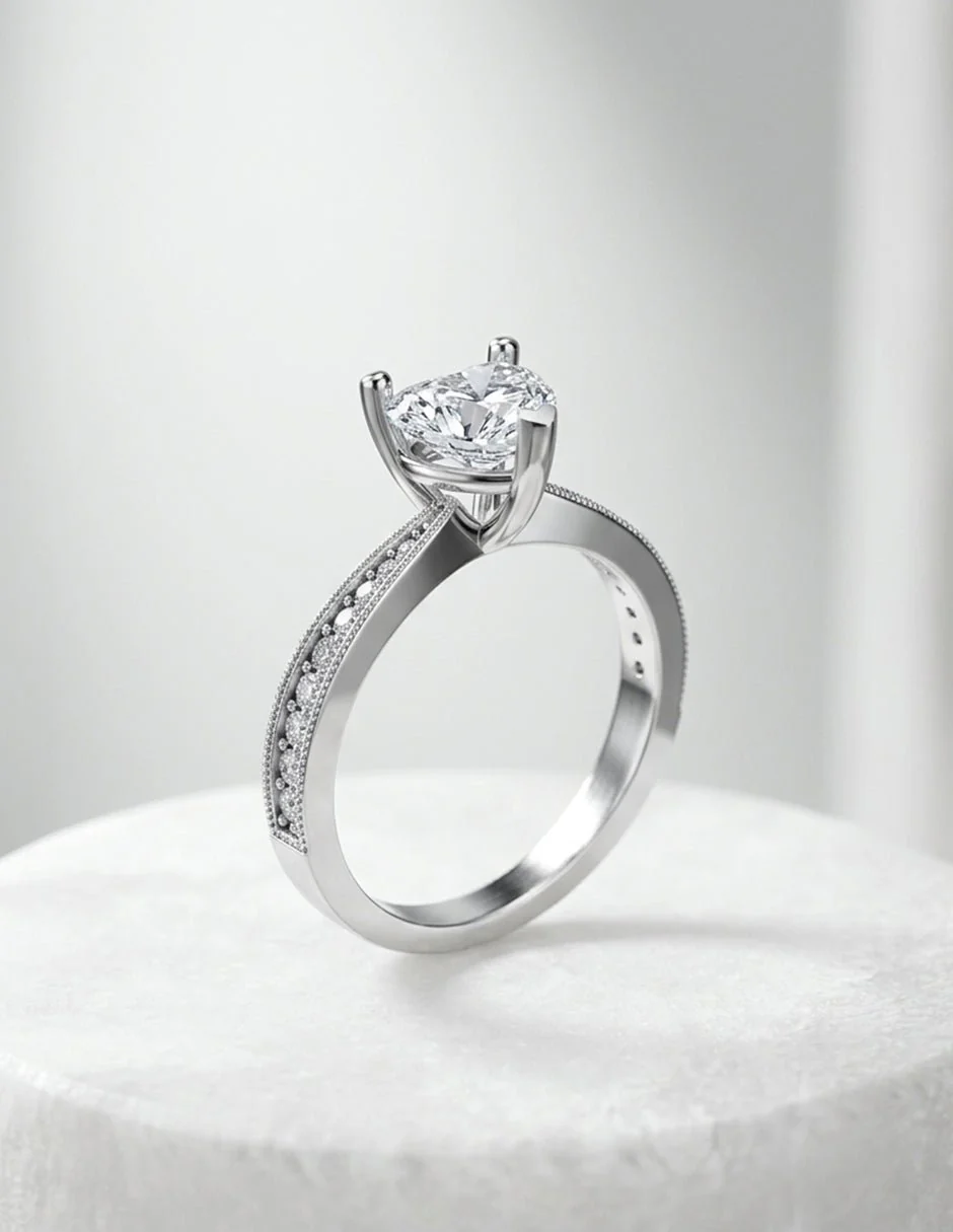 Anillo de Compromiso - pavé - AMORE596-HE-CZ - Image 13