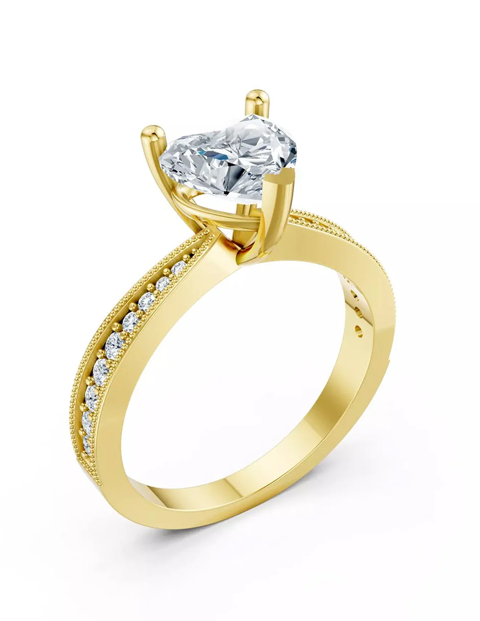 Anillo de Compromiso - pavé - AMORE596-HE-CZ - Image 7