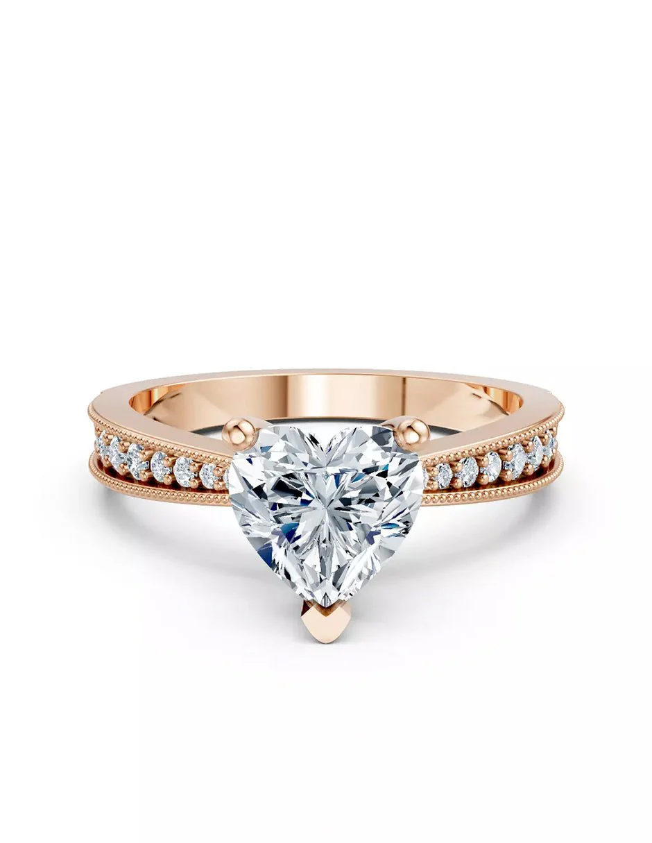 Anillo de Compromiso - pavé - AMORE596-HE-CZ - Image 9