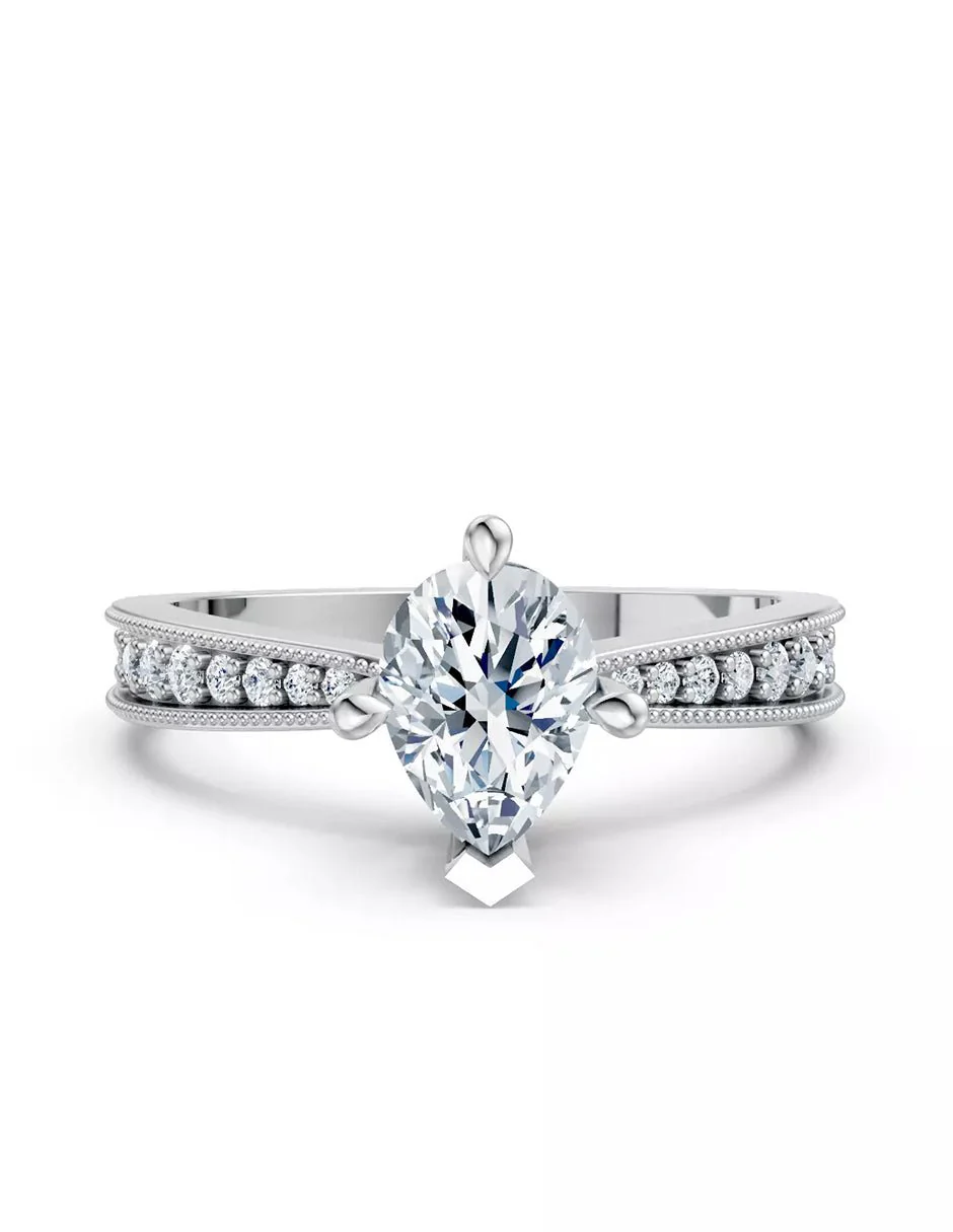 Anillo de Compromiso - pavé - AMORE596-PE-CZ