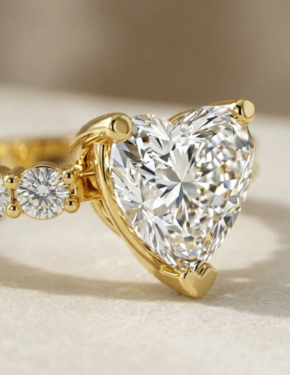 Anillo de Compromiso - piedras laterales - AMORE597-HE-CZ - Image 17