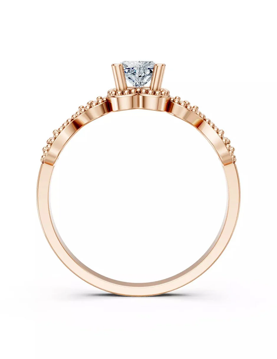 Anillo de Compromiso - piedras laterales - AMORE598-HE-CZ - Image 10